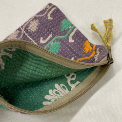 インドの刺し子布(グドゥリ) ポーチ 5枚目の画像