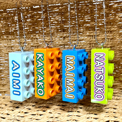 おなまえブロックキーホルダー名前バッグ名入れ　入園　入学　卒園　プレゼント　保育園　幼稚園　小学校<受注制作> 4枚目の画像