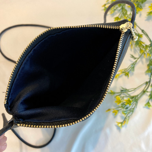 再販インド刺繍 刺繍リボン スマホショルダー スマホポシェット