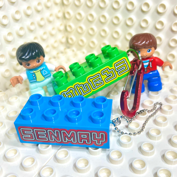 おなまえブロックキーホルダー お名前 タグ 出産 命名 記念　卒業 卒園 プレゼント 保育園 幼稚園 結婚式<受注制作> 4枚目の画像