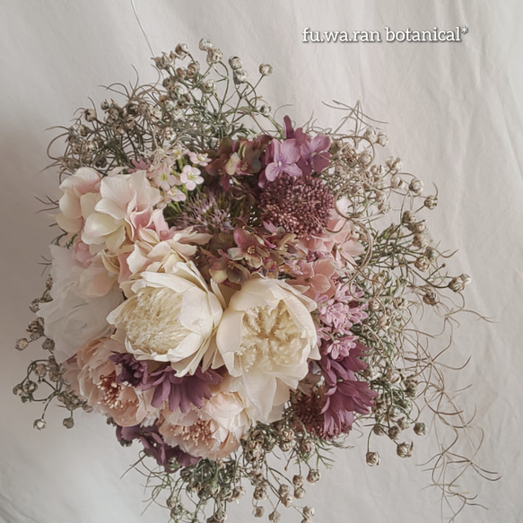 *wedding & interior  bouquet＊プロテア&スパニッシュモス フェイクブーケ 3枚目の画像