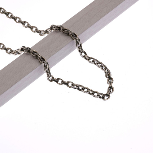 ペーパーチェーン ネックレス シルバー925 クロスデザイン