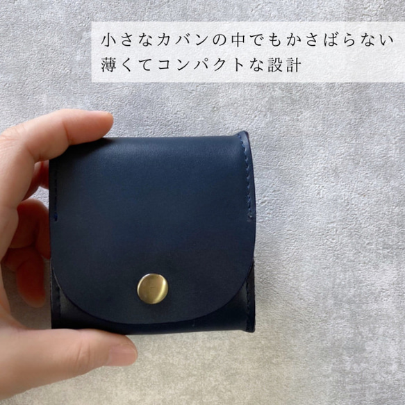 コインケース 革 メンズ レディース BOX型 小銭入れ 財布 小さい財布 レザー ミニ財布 皮 6枚目の画像