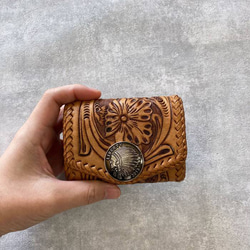 コインケース 革 メンズ レディース BOX型 小銭入れ 財布 小さい財布 レザー ミニ財布 皮 2枚目の画像