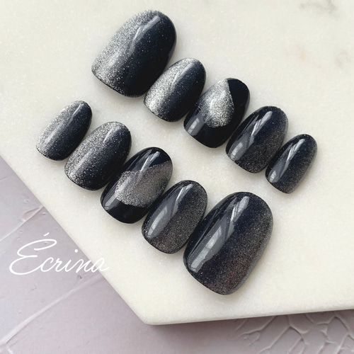 111 ストライプマグ マグネットネイル ネイルチップ ネイルチップ