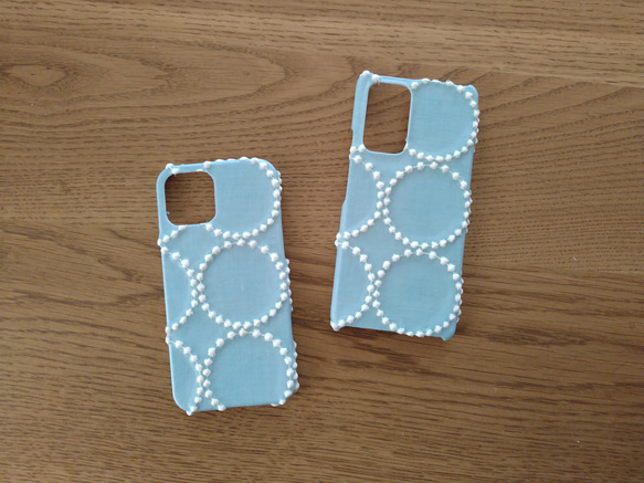 受注製作*ミナペルホネン*タンバリン*ライトブルー×アイボリー*mina