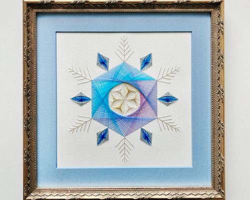 蓮子と鳥壁掛け刺繍シルク芸術作品アート　この絵は緻密な模様と上品な柄です。 I embroidered [The bird that calls spring] from Yumiko