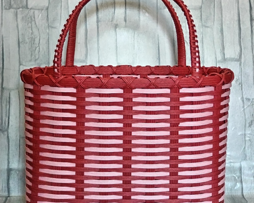 ちかこ！オーダー クラフトかごバッグ3点 送料無料//SASHIKO STITCH SQUARE BASKET（dottodotオリジナル