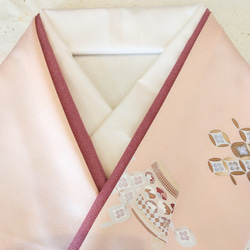 新品】 正絹伊達襟 変わり鮫小紋 正絹重ね衿 広衿 和装小物（帯・半襟