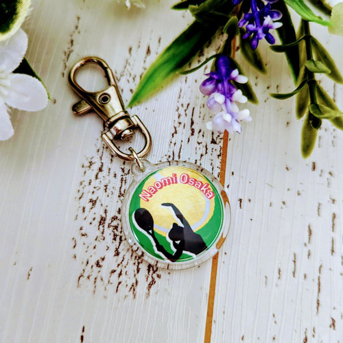 再販 名入りキーホルダー【テニス】 卒業記念、部活バック、プレゼント