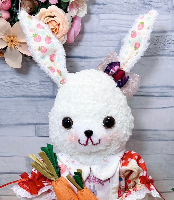 にんじん大好きうさぎちゃん♡ No carrot No life！にんじん大好き白