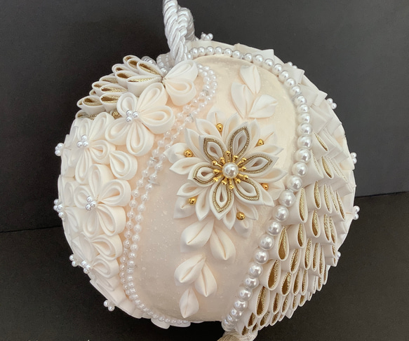 つまみ細工ボールブーケ 布 SKC2092595355(16000円)