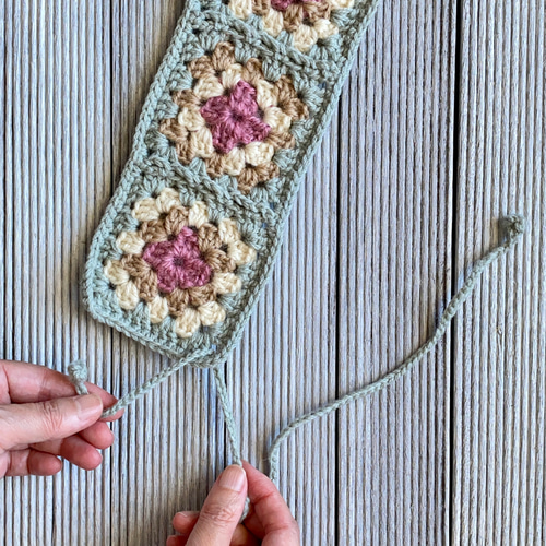 冬のお出かけに》手編み ペールカラー＊3WAY♢ミニマフラー・大人の