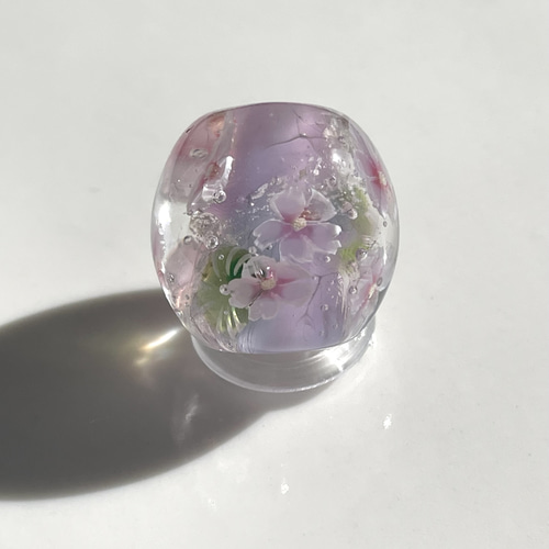 とんぼ玉2cm 桜(青): 『岩座(いわくら)』公式通販