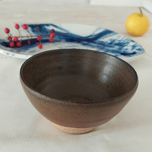 古早焼三才蓋茶碗手製柴焼カンフー茶器鉄釉薬茶碗 美術品