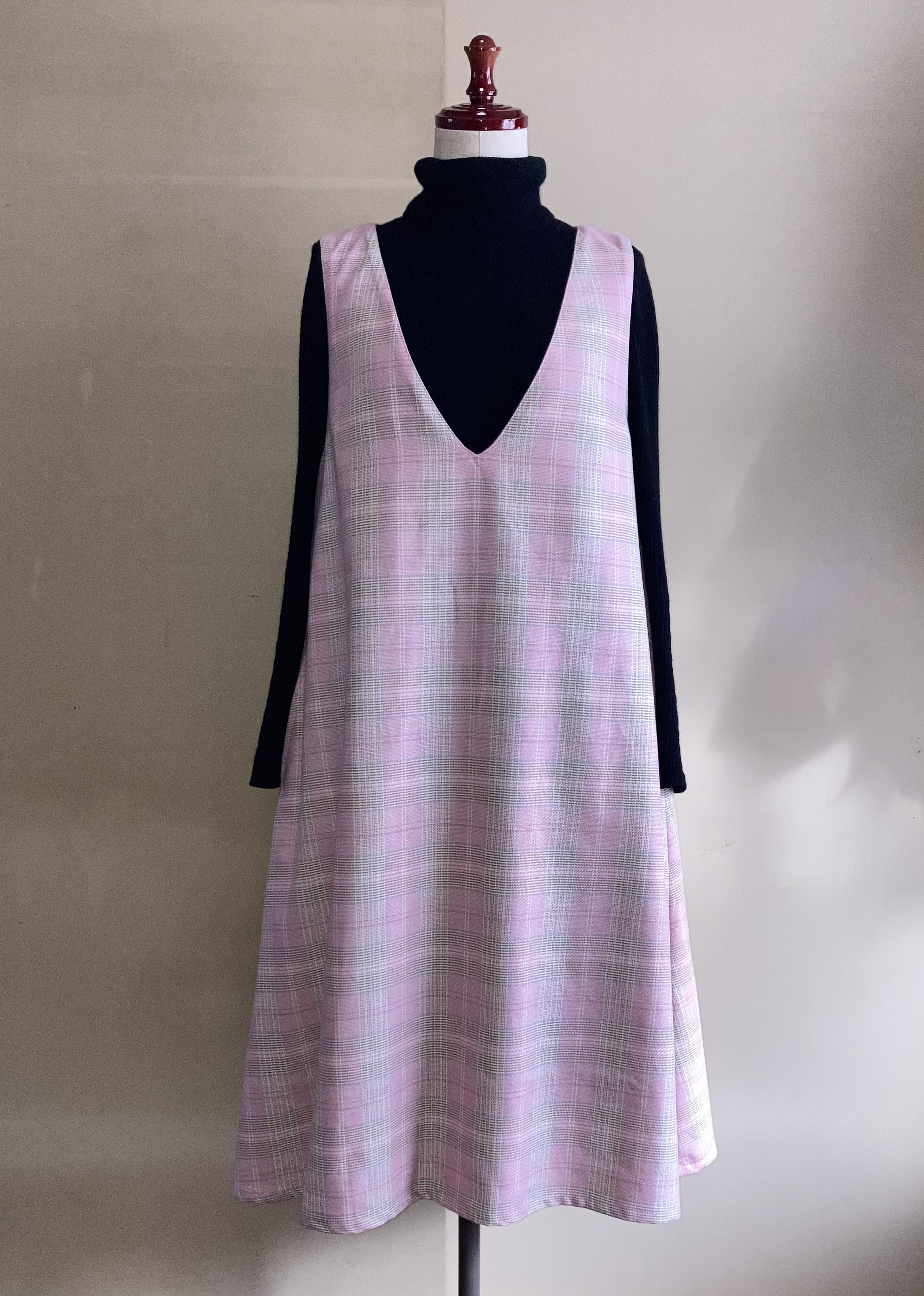 播州織・Aラインジャンパースカート