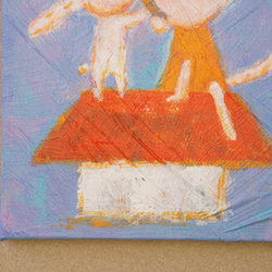 【おつきみ】＃原画＃イラスト＃ヒーリングアート＃キャンバス＃癒し＃絵画＃子供＃うさぎ＃幸せ＃あたたかい 3枚目の画像