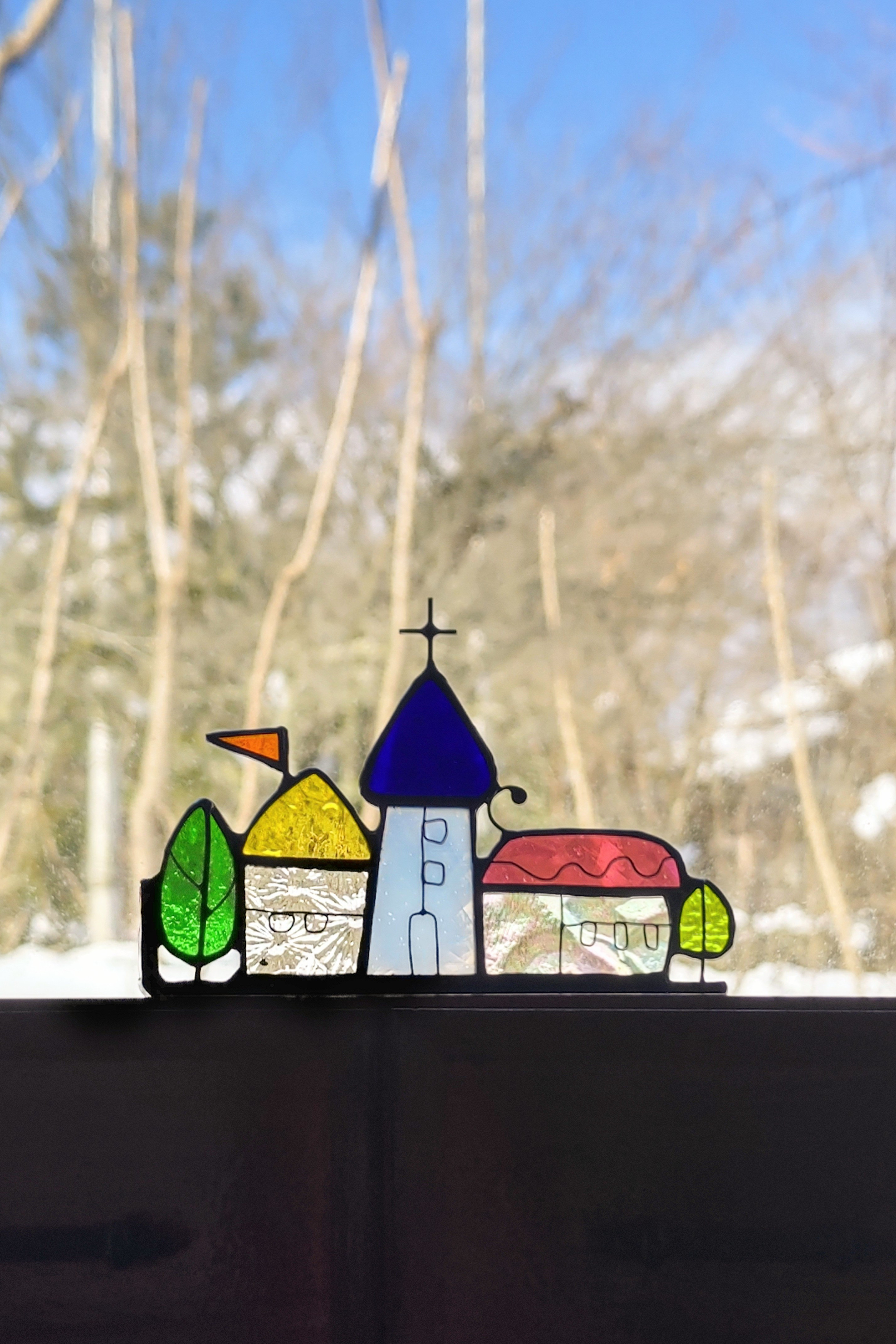 小さな、青い教会