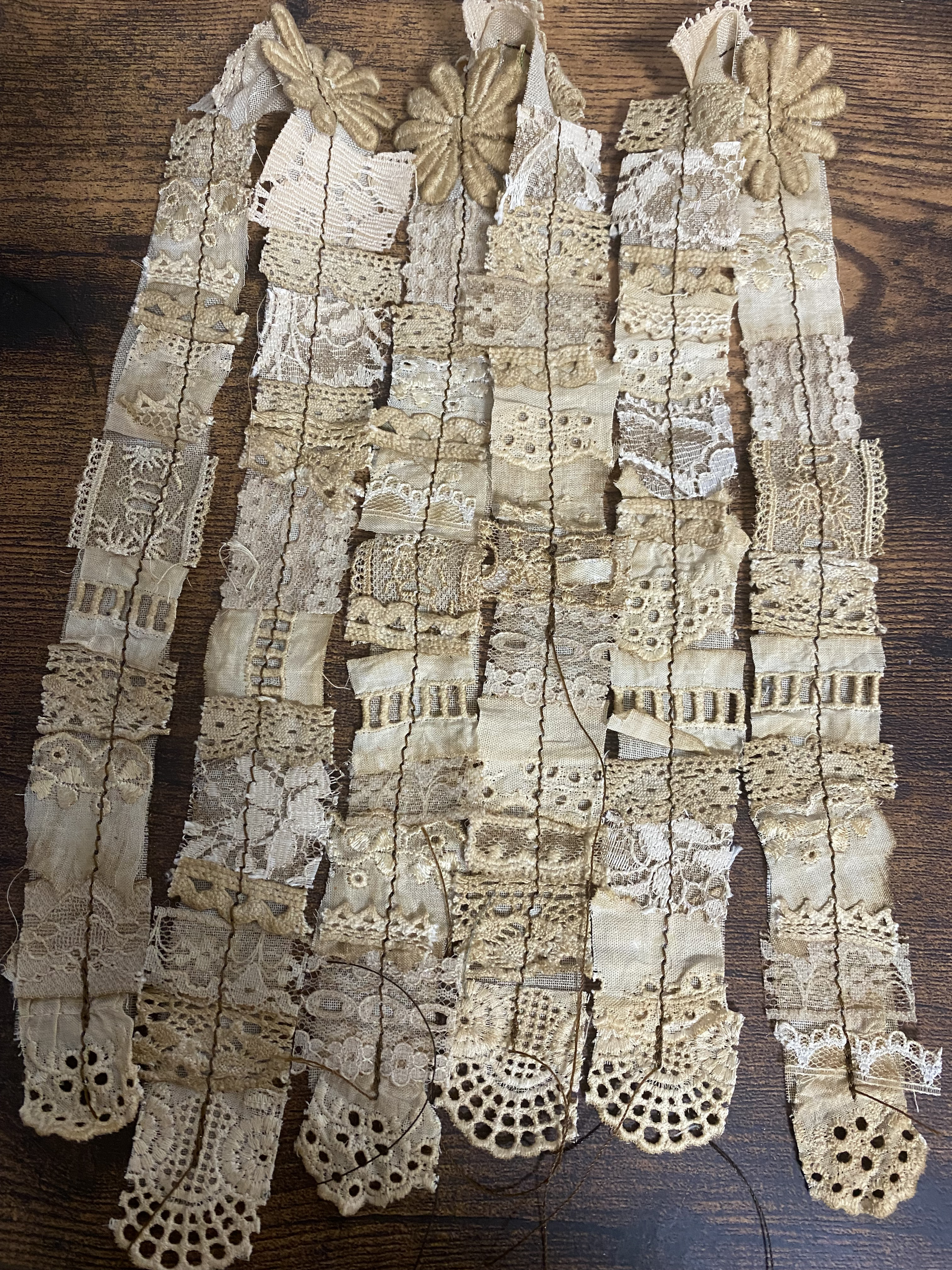 アンティーク タグ ハトメ 珈琲染め コラージュ ジャンクジャーナル