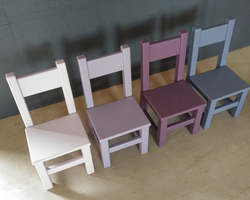 ハンドメイド 木製カラフル椅子 ハンドメイド 木製カラフル椅子