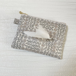 リバティプリントを使用した＊ポケットティッシュポーチ＊ ポーチ ここ  