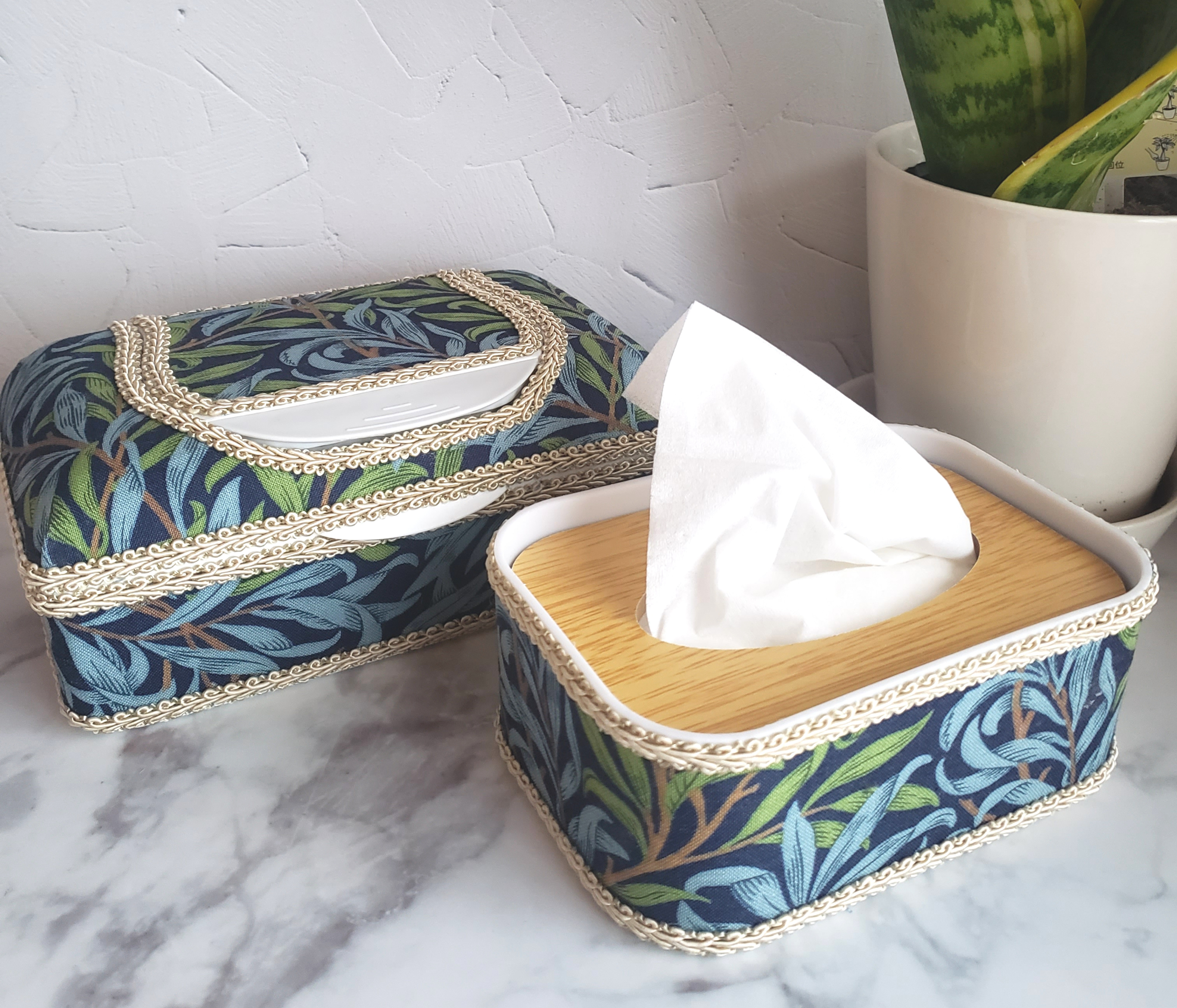 ウィリアムモリスティッシュケース&ウェットティッシュケースセット