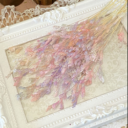 レア花材❣️ブルファンアレンジ加工虹色パステルグラデーションキラキラオーロララメ付き小分け❣️ハンドメイド花材 1枚目の画像