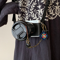 Kogin刺繡鏡頭蓋防丟帶彩色[相機鏡頭露營刺繡單眼] Colorfulnrun 第8張的照片