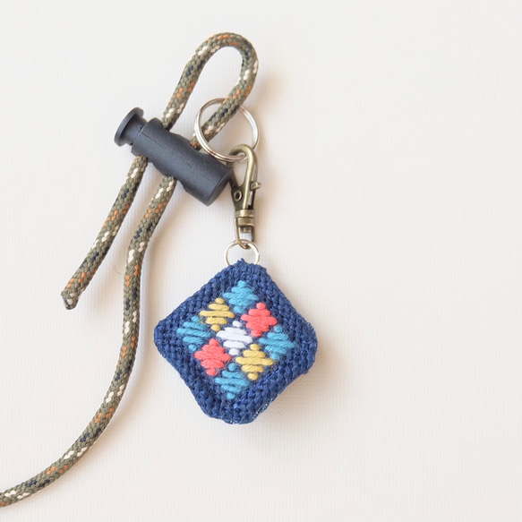 Kogin刺繡鏡頭蓋防丟帶彩色[相機鏡頭露營刺繡單眼] Colorfulnrun 第5張的照片