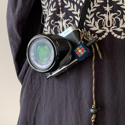 Kogin刺繡鏡頭蓋防丟帶彩色[相機鏡頭露營刺繡單眼] Colorfulnrun 第6張的照片