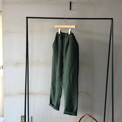 ［SALE］"冬パン"　４ポケットパンツ＊belgian-linen25起毛 1枚目の画像
