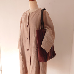 『TATAMI tote×shoulderbag 』畳織り鞄 手織り 手持ち肩掛け2wayバッグ A4サイズ 6枚目の画像