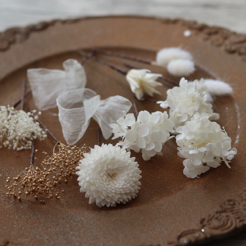 ドライフラワー ヘッドパーツ☆成人式 卒業式 袴 振袖 前撮り 七五三