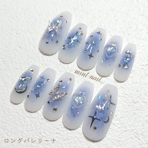 カラー変更も大人気 キラキラ ♡ネイルチップ 韓国 韓国ネイル ピンク