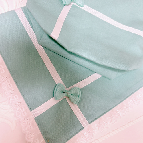 ティファニー❤️ランチョンマット　4枚セット　Tiffany & Co ティファニーブルー♡ 巾着&ランチョンマット 給食袋 M&R 通販