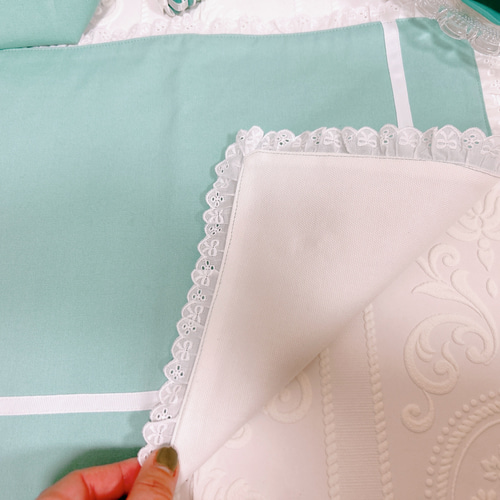 ティファニーブルー♡ 巾着&ランチョンマット 給食袋 M&R 通販