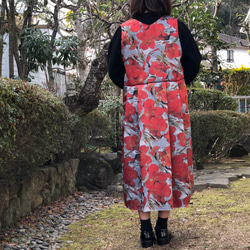 京都西陣産 華やかで 素敵な 特別 ジャンバースカート 8枚目の画像