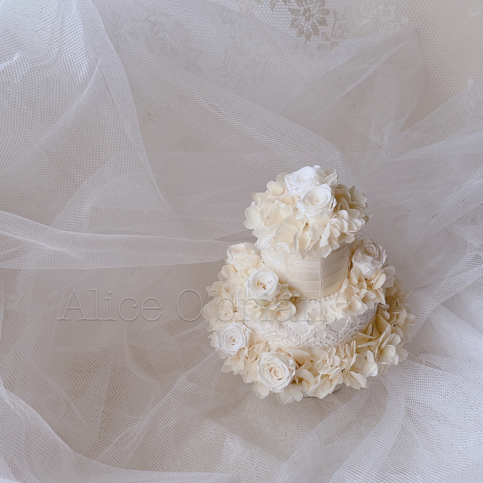 ♡ウェディングケーキウェルカムオブジェ〜Chandeleur♡リングピロー にも♡