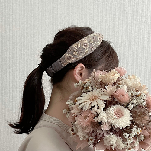 No.3 インド刺繍リボンのヘアバンド ヘアバンド・ターバン Noels 
