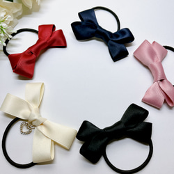 ハンドメイド リボン ヘアゴム 20こ 和柄 7センチほど ヘアゴム