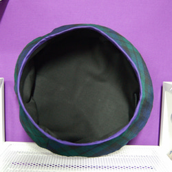 タータンチェック[ブラックウォッチ]ベレー帽:グリーン 6枚目の画像