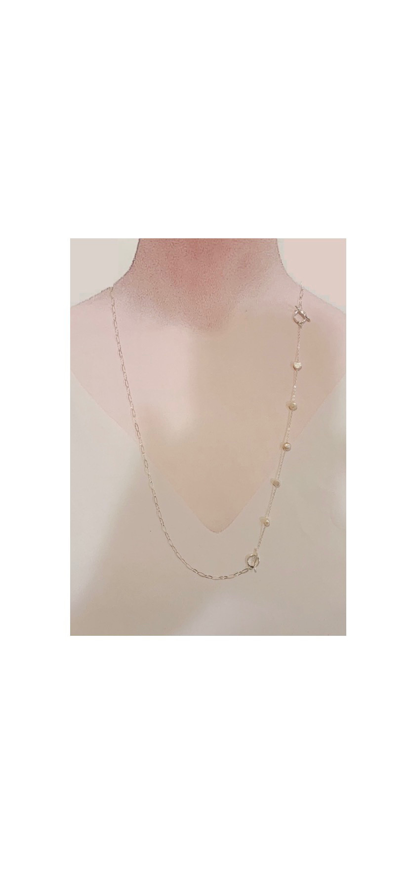 ️＊バロックパール4wayネックレス＊Y字ネックレス▪︎バロックパールブレスレット▪︎silver925ロングネックレス