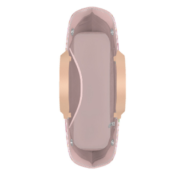 【スモール】デザイントートバッグ ビッグ 花柄 ロゴ ピンク 桜 サクラ 牡丹 トート バッグ カバン オシャレ 春 4枚目の画像