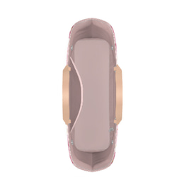 【ビッグ】デザイントートバッグ ビッグ 花柄 ロゴ ピンク 桜 サクラ トート バッグ カバン オシャレ 春 4枚目の画像