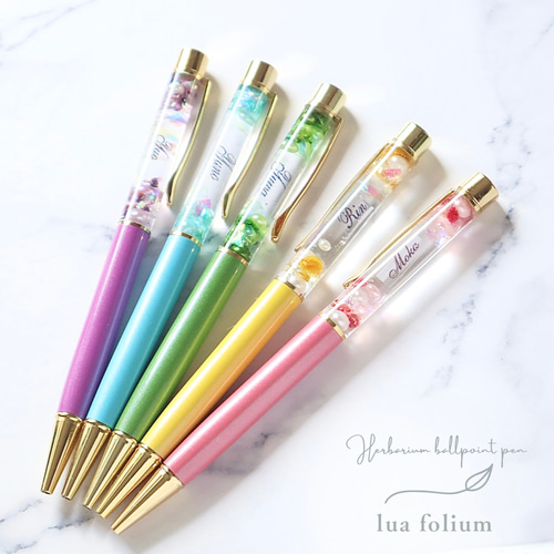 お名前入りOK】ハーバリウム ボールペン Tipical スタンダードデザイン