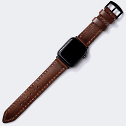 Apple Watch 革 ベルト アンティーク ブラウン 9枚目の画像