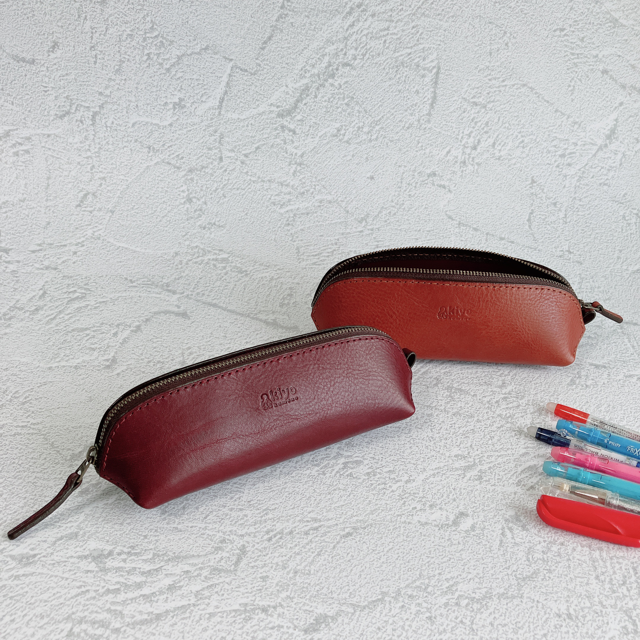 ペンケース　レザー　革