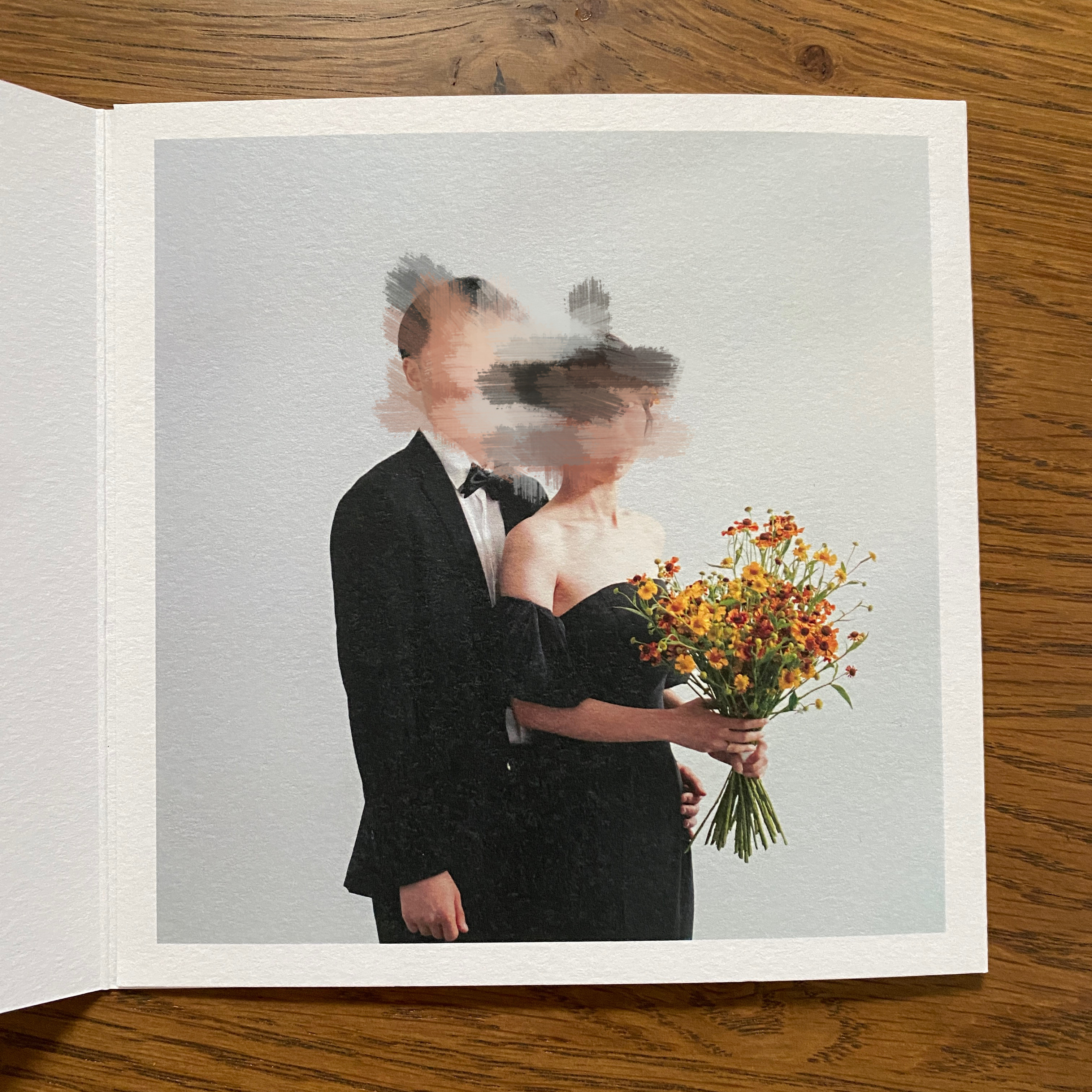 【プロフィール入り席次表】〜50名式にオススメ　少人数/正方形/シンプル/ナチュラル/ラスティック/正方形/三つ折り