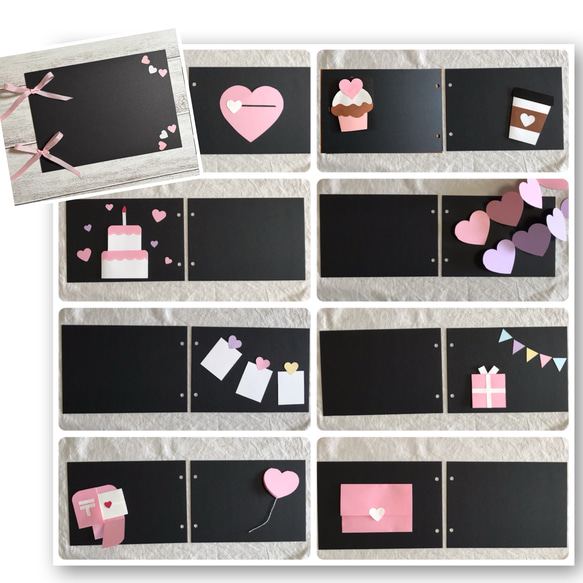 ハンドメイド　オーダー受付ページ　♡女の子　ピンク　パネル♡ ハンドメイド オーダー受付ページ ♡お祭りにゃんこ パネル