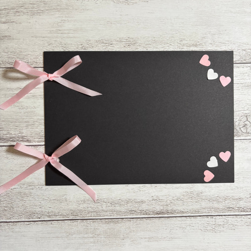 手作りアルバム完成品（ピンク）14ページ☆アルバム仕掛け